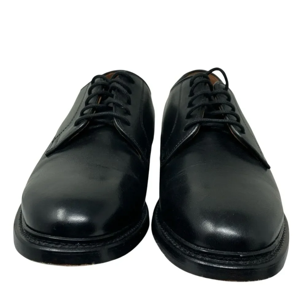 J.Crew Ludlow Mens 9.5 Black Leather Derby Shoes Old Money Preppy Euro‎ Summer